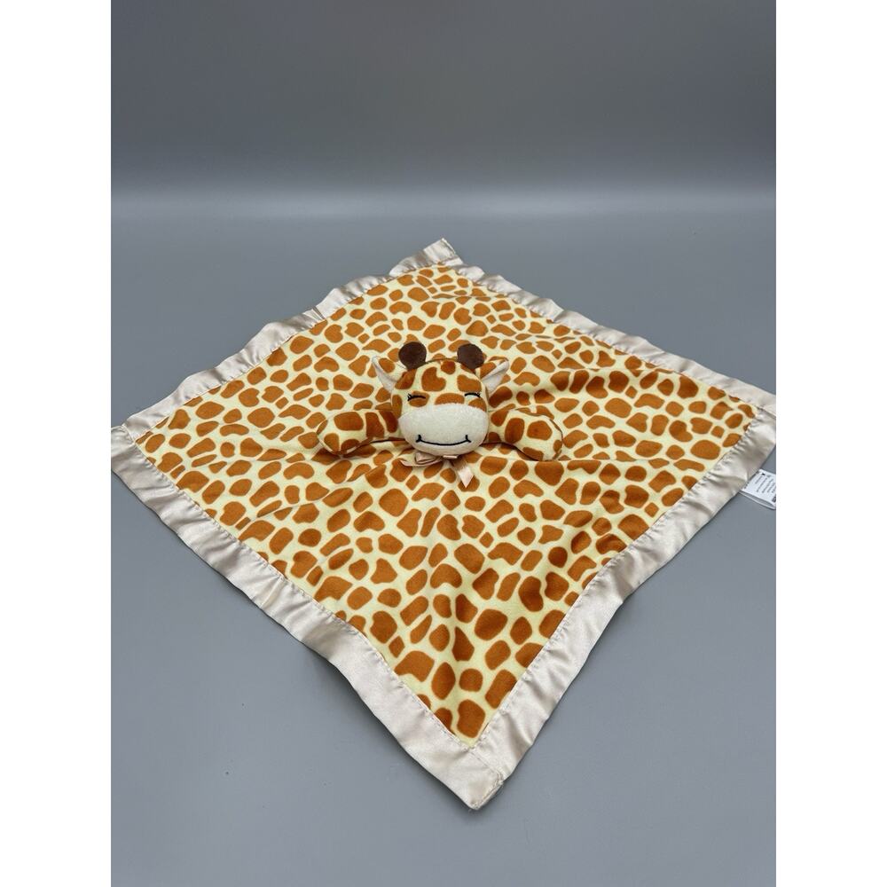 Pro Goleem Giraffe Lovey Plush Baby Security Blanket Toy Satin Trim Bottom